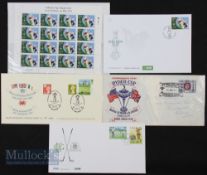 Selection of Ryder Cup, Walker Cup and Solheim Cup Golf First Day Covers featuring 1977 Ryder Cup,