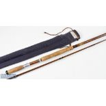 Bruce & Walker Bob Church Hollow Glass 11ft 2 Piece Fly Rod line 10#, tip section 6” short in