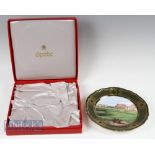1990 Golf Linda Hartough Spode St Andrews Old Course 17th Hole and Clubhouse late, in original box