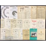 Selection of 1960s-80s Horse Racing and Greyhound Race Cards featuring 1964 Royal Ascot Second