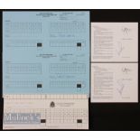 Paul Lawrie and Nick Price Signed Golf Scorecards features 1999 Open Official scorecard 4th day