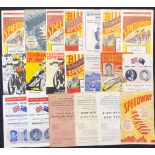 1946 to 1970s Speedway Programmes at Birmingham featuring 46 v Wembley, 46 Northern League British