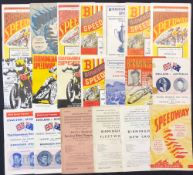 1946 to 1970s Speedway Programmes at Birmingham featuring 46 v Wembley, 46 Northern League British