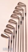 Set of 8 Slazenger Ben Hogan stainless irons c1960 – Nos 3-9 plus Exploder – all fitted with new