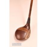 Good James Braid Signature large striped top spoon – modified from steel to hickory shaft with