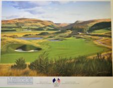 1996 The Johnnie Walker The PGA Cup signed ltd ed colour golf print “The Monarch’s Course, The 2nd