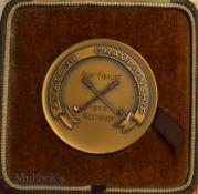 1959 Surrey County Golf Union Amateur Championship Semi Finalist Large Bronze Medal – played at