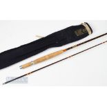 Hardy “The Midge” Fly Rod 6ft 3in 2 piece, line weight 3½#, sliding reel seat, with very light use