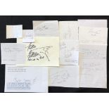 Assorted International Athletic Autograph Cuttings featuring David Bedford (long distance),