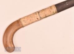 1938 Indian Olympic Team signed wooden hockey stick a ‘New Springbok’ stick stamped ‘Indian