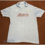 1988/89 Napoli Home football shirt no label, adult size, in blue, stitched badges, short sleeve