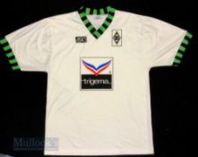 1992/94 Borussia Mönchengladbach Home football shirt size large, Asics, stitched badge, in white,
