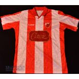 1992/94 Red Star Belgrade Home football shirt size XL, Hummel, made in England, red and white, short