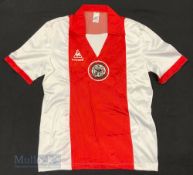 1981/82 AFC Ajax Home football shirt size 4/5 mens (adult), Le Coq Sportif, in red and white, made