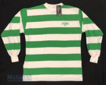 Celtic FC Retro European Cup Winners 1967 football shirt size large, green and white, Toffs, long