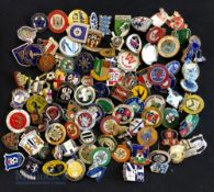Collection of 100x football club enamel badges, mostly are non-league circa 1970s -2020s to