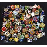 Collection of 100x football club enamel badges, mostly are non-league circa 1970s -2020s to