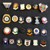 Collection of 24x Scottish Football club enamel badges 1970s onwards, to include St Mirren, Alloa,