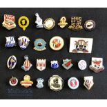 Collection of 25x English Premier and football league club enamel badges, 1970s to 2020s to