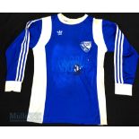 c1980s VfL Bochum Home football shirt size 5/6 medium, Adidas, Made in West Germany, stitched badge,