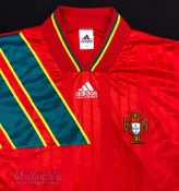 1994/95 Portugal International Home football shirt size 42/44”, made in UK, in red, short sleeve