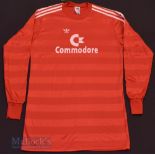 1984/86 Bayern Munich Home football shirt size large, Adidas, in red, long sleeve, ‘Bayern