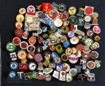 Collection of 100 football club enamel badges mostly are non-league circa 1970s-2020s to include