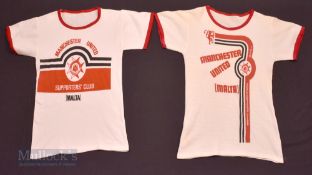Scarce Manchester United Supporters Club T-Shirts features 1959 Malta Supporters Club short