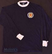 Retro Scotland Home football shirt size L, Toffs, blue, long sleeve