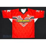 1995 Wales Rugby League Centenary Rugby shirt size large, Puma, in red, short sleeve