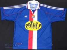 2000/01 Olympique Lyonnais Away/Third football shirt size XL, Adidas, made in UK, in blue,