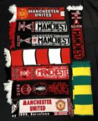 6x European Cup Manchester United Scarves featuring World Cup Champions Final Palmeiras Tokyo,