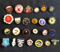 Collection of 25x English Premier and football league club enamel badges, 1970s to 2020s to