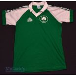 Retro 1980s/90s Panathinaikos Home football shirt ‘size No6’ to label, El SIL, green and white,