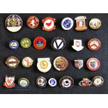 Collection of 25x English Premier and football league club enamel badges, 1970s to 2020s to