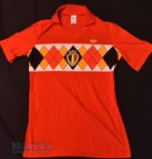1984/85 Belgium International Home football shirt size 6/7 L (Adults), Adidas, Made in France,