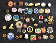 Collection of 40+ English Premier and football league and non-league club enamel badges, 1970s to