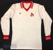 1979/81 FC Koln Home football shirt size large 7/8, in white and red, Erima, stitched badge, made in