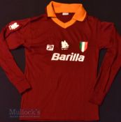 1982/83 AS Roma Home football shirt no size, label has 5 Acrilico, Patrick, AS Roma Spa badge and