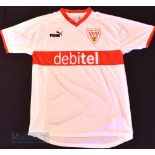 2003/04 VBF Stuttgart Home football shirt size large, Puma, in white and red, short sleeve