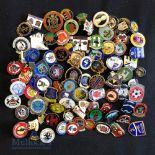 Collection of 100x football club enamel badges, mostly are non-league circa 1970s -2020s to