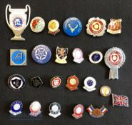 Collection of 24x Scottish Football club enamel badges 1970s onwards, to include Rangers, East