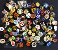 Collection of 100 football club enamel badges mostly are non-league circa 1970s onwards to include