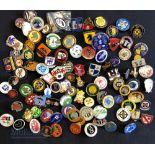 Collection of 100 football club enamel badges mostly are non-league circa 1970s onwards to include