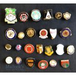 Collection of 25x English Premier and football league club enamel badges, 1970s to 2020s to