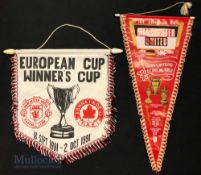 1977 and 1991 Manchester United Football Honours and European Cup Winners Cup Pennants, The