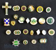 Collection of 25x Scottish Celtic Football club enamel badges 1970s onwards, to include Scotland