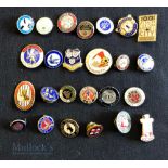 Collection of 25x English Premier and football league club enamel badges, 1970s to 2020s to