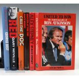 6x Manchester United Autobiography Books - incl United to Win Ron Atkinson 1984, Where do I go