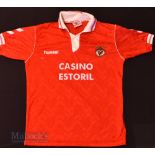 1992/93 Benfica Home football shirt size large, Hummel, in red, short sleeve